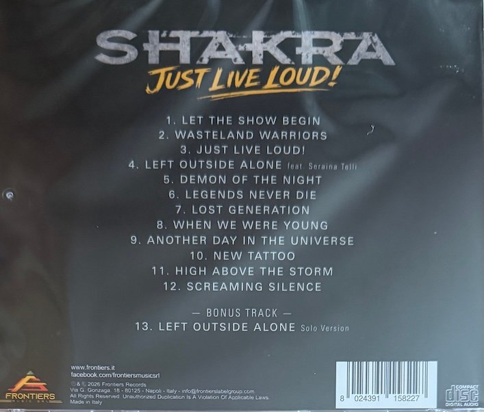 SHAKRA - Just live loud!! - Imagen 2